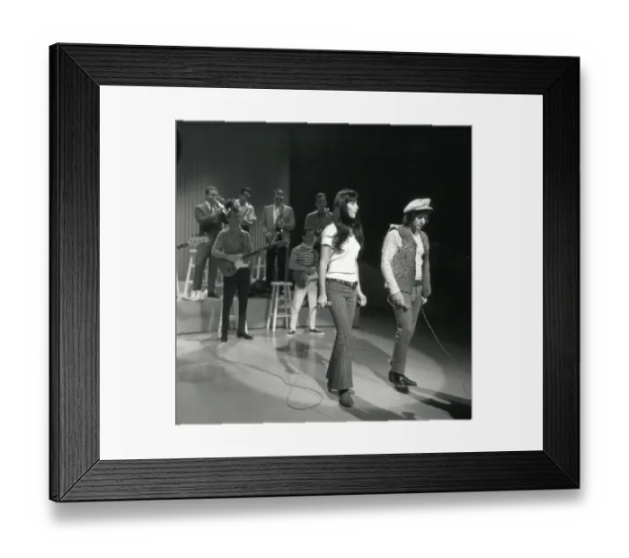 Framed Print : Sonny & Cher Performing Framed Print : Sonny & Cher Performing