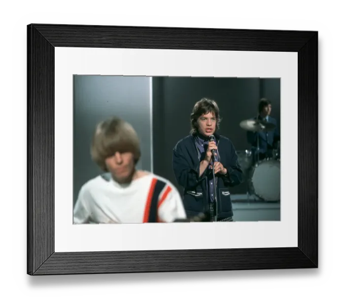 Framed Print : Rolling Stones Performing On A Set Framed Print : Rolling Stones Performing On A Set