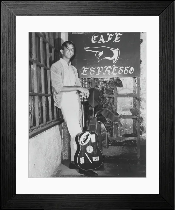 Framed Print : Gram Parsons At Cafe Espresso Framed Print : Gram Parsons At Cafe Espresso
