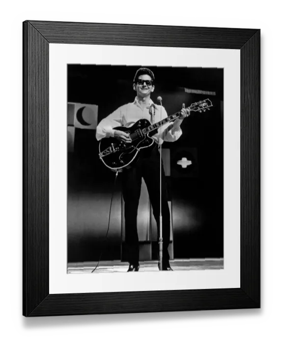 Framed Print : Roy Orbison Performs