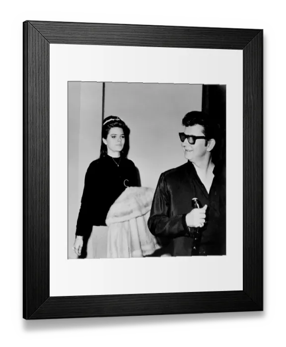Framed Print : Roy Orbison And Claudette Framed Print : Roy Orbison And Claudette