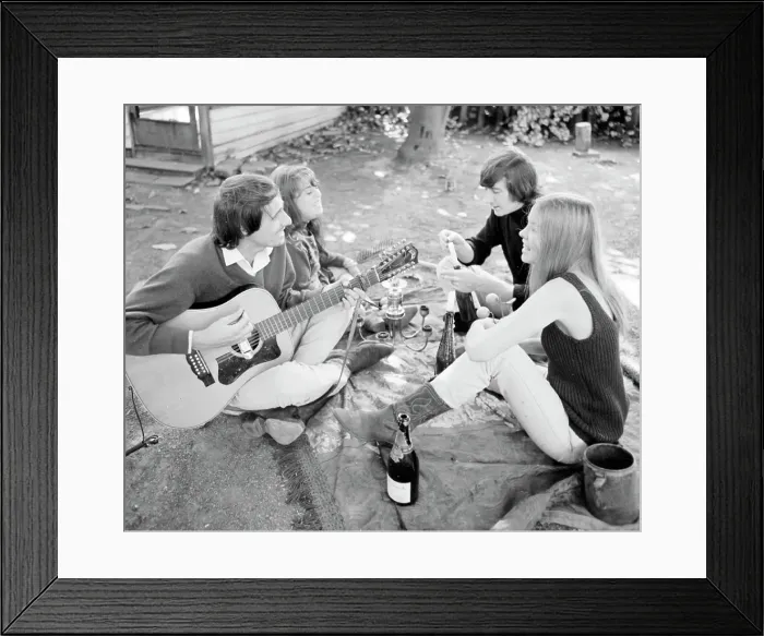 Framed Print : The Mamas And The Papas Picnic Framed Print : The Mamas And The Papas Picnic