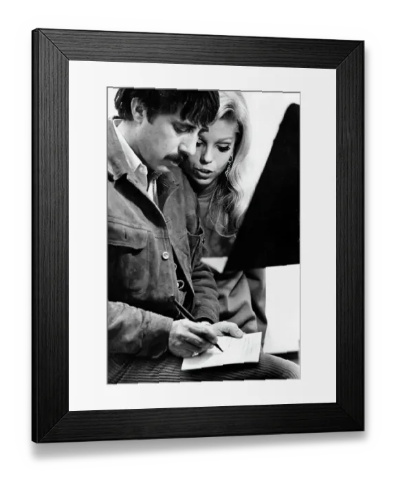 Framed Print : Singer Nancy Sinatra with songwriter and record producer Lee Hazelwood Framed Print : Singer Nancy Sinatra with songwriter and record producer Lee Hazelwood