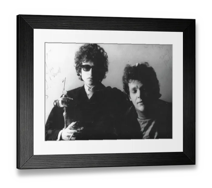 Framed Print : Bob Dylan & David Blue Portrait Framed Print : Bob Dylan & David Blue Portrait