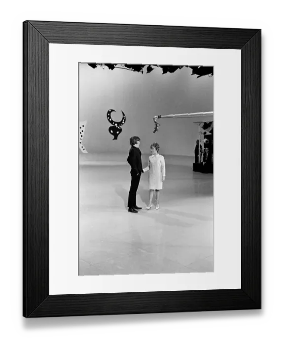 Framed Print : Peter Noone And Lesley Gore On Hullabaloo Framed Print : Peter Noone And Lesley Gore On Hullabaloo