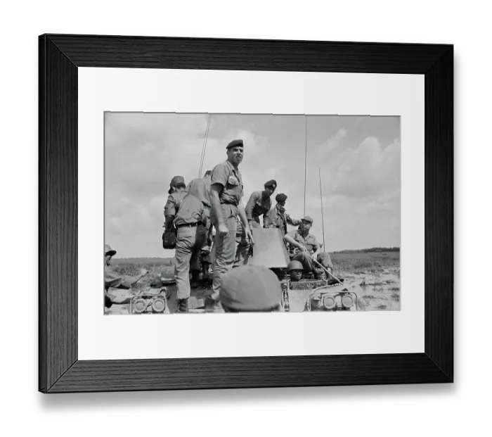 Framed Print : Kien Hoa. Armoured vehicles at Kien Hoa near Saigon Framed Print : Kien Hoa. Armoured vehicles at Kien Hoa near Saigon