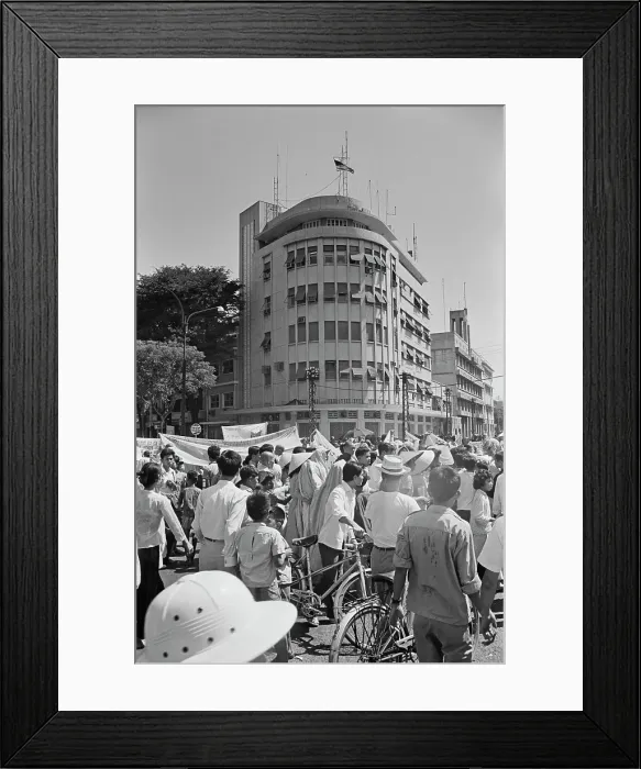 Framed Print : Saigon Demonstration Framed Print : Saigon Demonstration