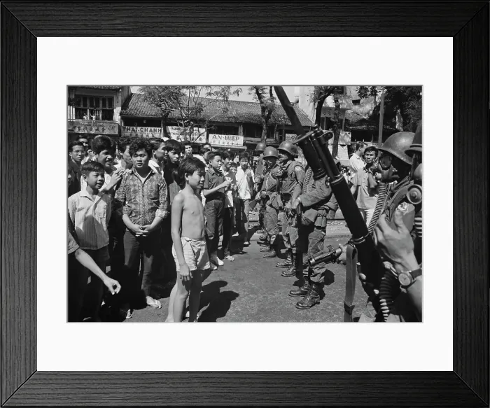 Framed Print : Saigon Demonstration Framed Print : Saigon Demonstration