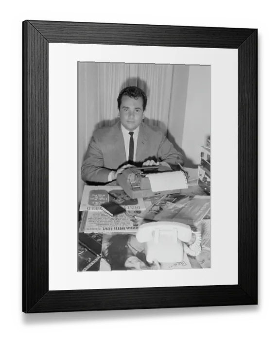 Framed Print : Al Kurzrok, American Music Journalist Framed Print : Al Kurzrok, American Music Journalist