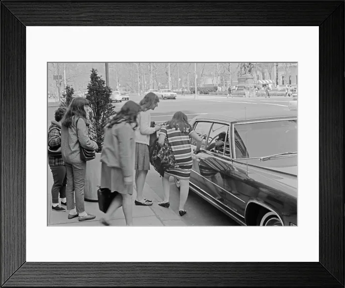 Framed Print : Fans Await The Star Framed Print : Fans Await The Star