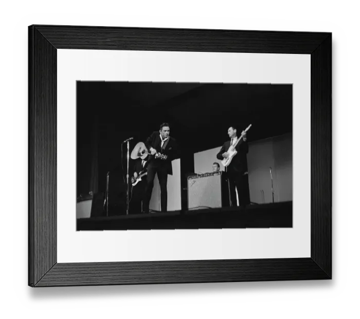 Framed Print : Johnny Cash & The Tennessee Three In Concert Framed Print : Johnny Cash & The Tennessee Three In Concert