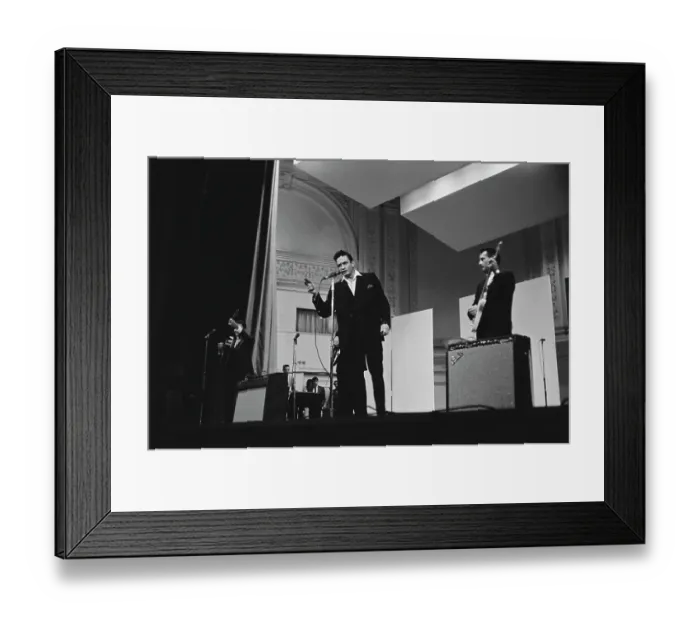 Framed Print : Johnny Cash & The Tennessee Three In Concert
