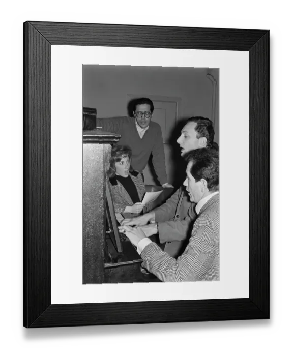 Framed Print : Lesley Gore & Trini Lopez Framed Print : Lesley Gore & Trini Lopez