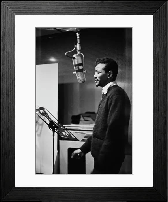 Framed Print : Ad Libs. American vocal group the Ad Libs recording their follow-up single Framed Print : Ad Libs. American vocal group the Ad Libs recording their follow-up single