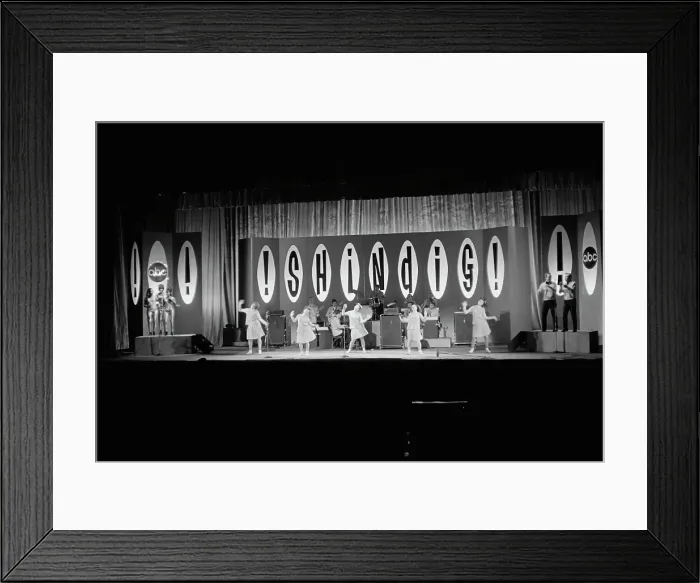 Framed Print : Shindig!. Dancers on the ABC television variety show Shindig!, circa 1965 Framed Print : Shindig!. Dancers on the ABC television variety show Shindig!, circa 1965