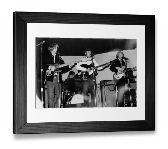 Framed Print : The Byrds. American rock band The Byrds in concert, circa 1965 Framed Print : The Byrds. American rock band The Byrds in concert, circa 1965