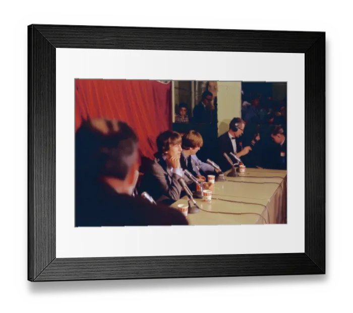 Framed Print : Beatles Press Conference Framed Print : Beatles Press Conference