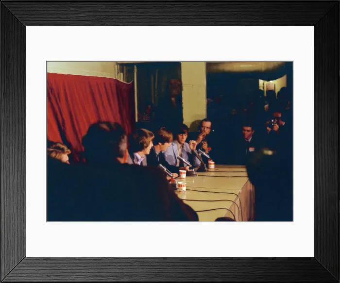 Framed Print : Beatles Press Conference Framed Print : Beatles Press Conference