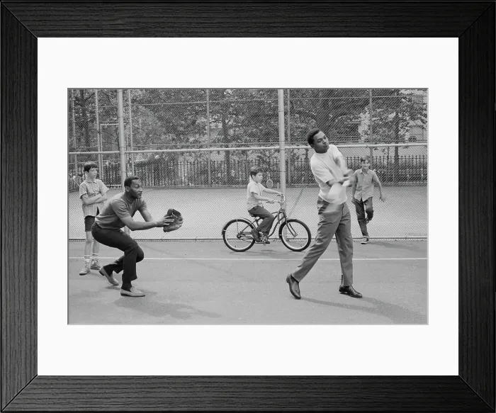 Framed Print : Four Tops. Singers Abdul Duke Fakir (left) and Renaldo Obie Benson of American Framed Print : Four Tops. Singers Abdul Duke Fakir (left) and Renaldo Obie Benson of American