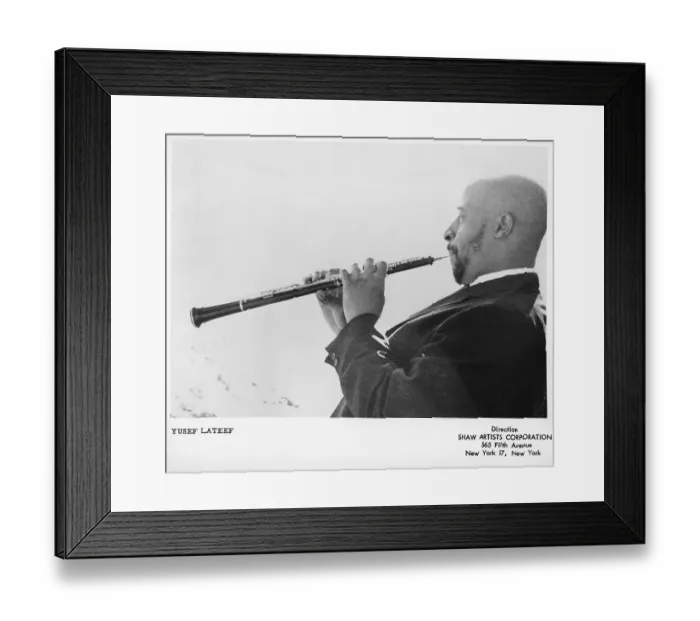 Framed Print : Yusef Lateef Performing Framed Print : Yusef Lateef Performing