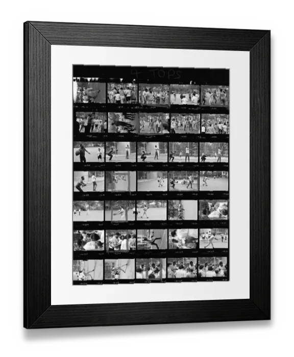 Framed Print : The Four Tops Shooting Hoops In NY Framed Print : The Four Tops Shooting Hoops In NY