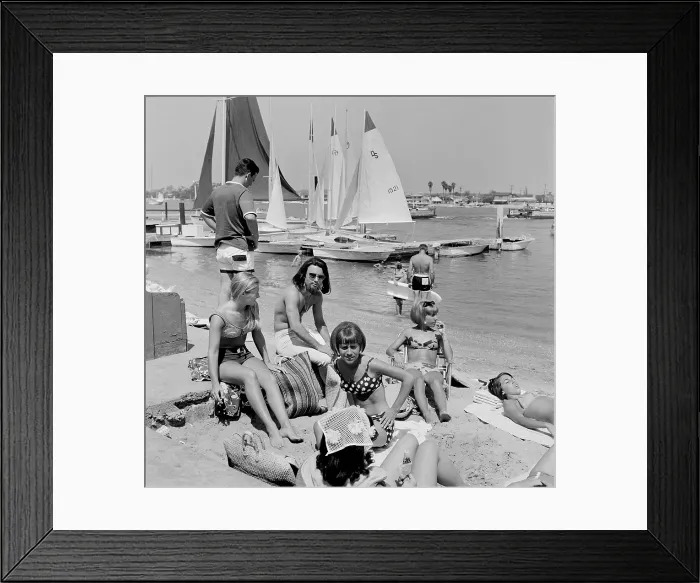 Framed Print : California Beach Girls Framed Print : California Beach Girls