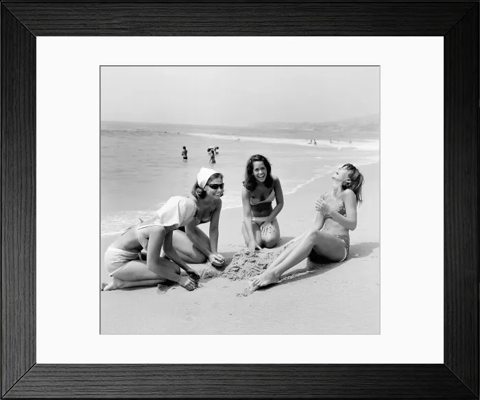 Framed Print : California Beach Girls Framed Print : California Beach Girls