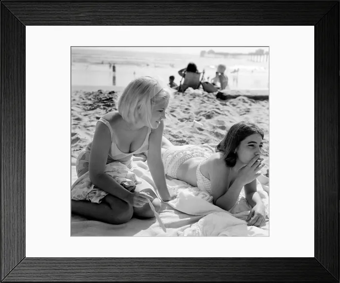 Framed Print : California Beach Girls Framed Print : California Beach Girls