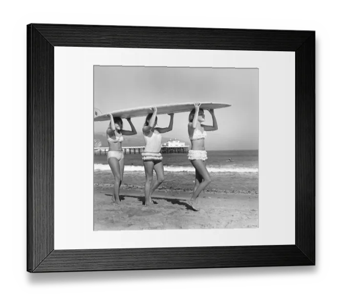 Framed Print : California Beach Girls Framed Print : California Beach Girls
