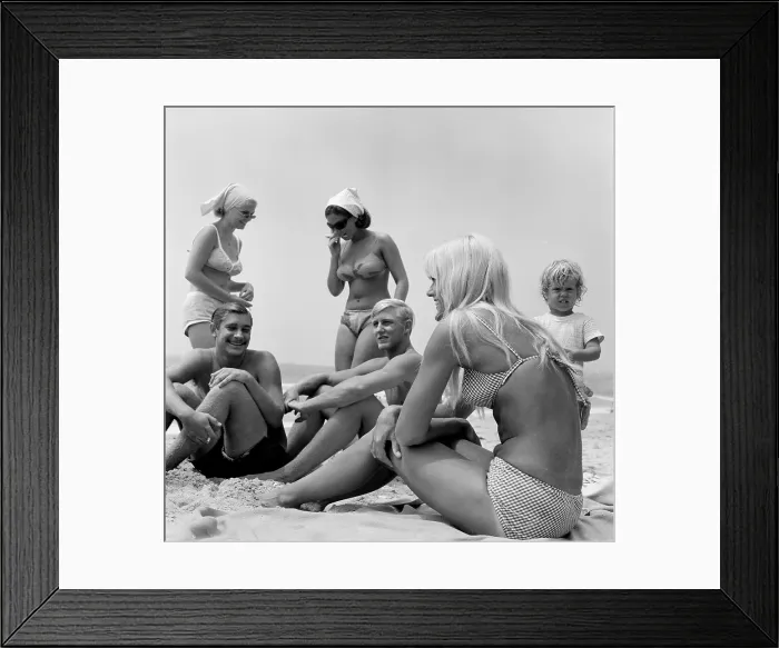 Framed Print : California Beach Girls Framed Print : California Beach Girls