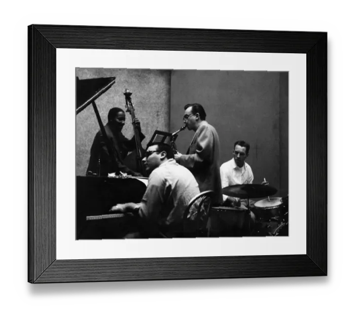 Framed Print : Vince Guaraldi Quartet Recording Framed Print : Vince Guaraldi Quartet Recording
