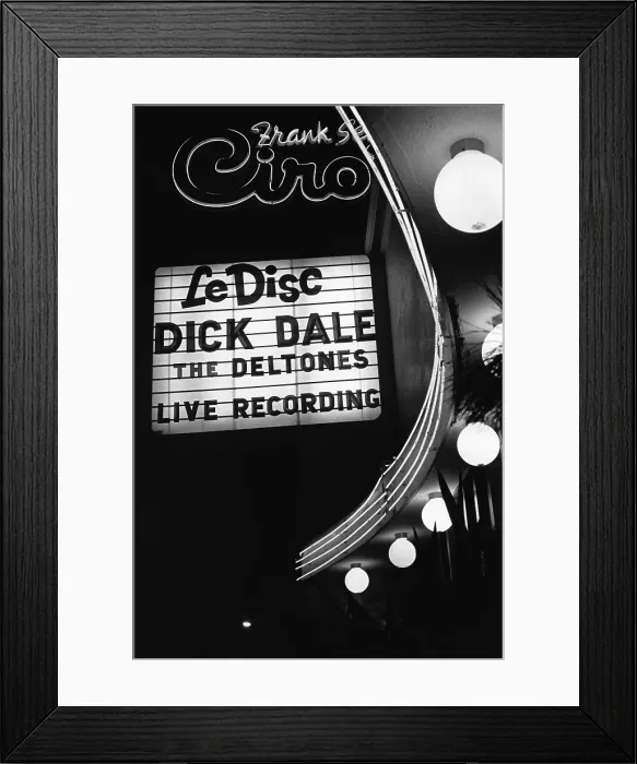 Framed Print : Dick Dale At Ciro's Le Disc Framed Print : Dick Dale At Ciro's Le Disc