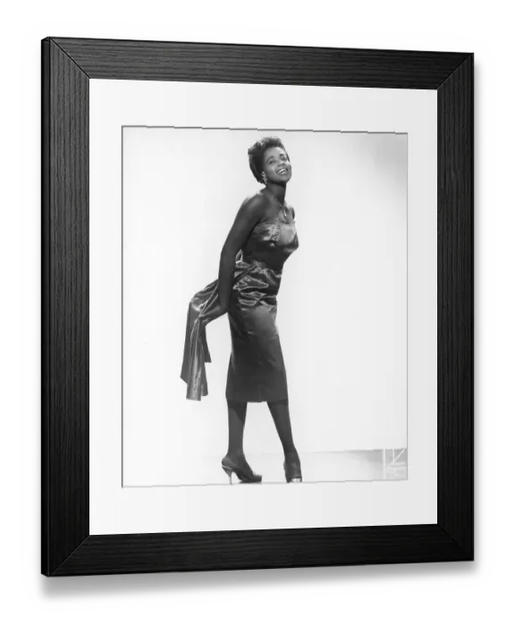 Framed Print : R and B vocalist and pianist Jeanette Baby Washington Framed Print : R and B vocalist and pianist Jeanette Baby Washington