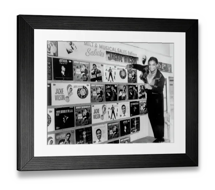 Framed Print : Jackie Wilson In Baltimore Framed Print : Jackie Wilson In Baltimore