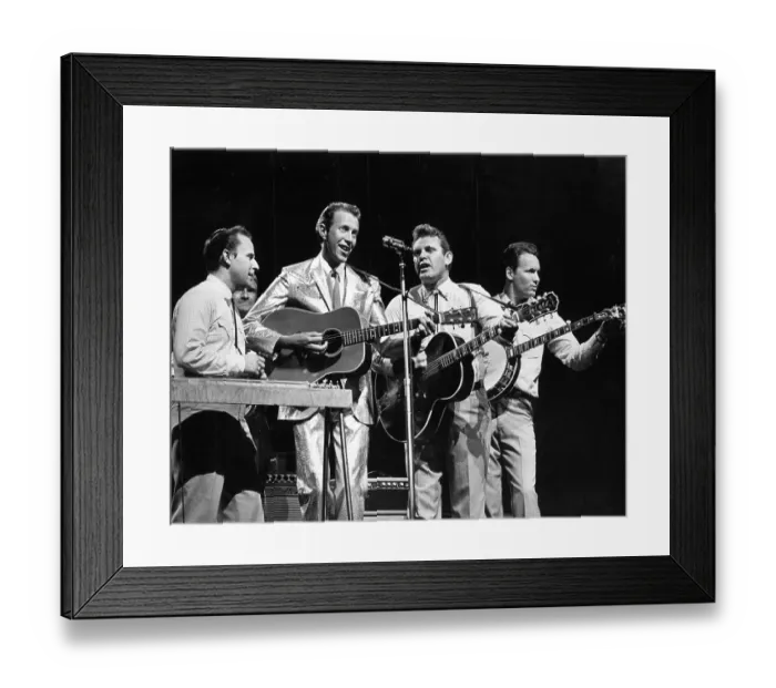 Framed Print : Porter Wagoner Performs With His Band