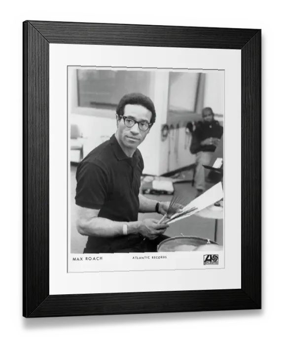 Framed Print : Max Roach Portrait Framed Print : Max Roach Portrait
