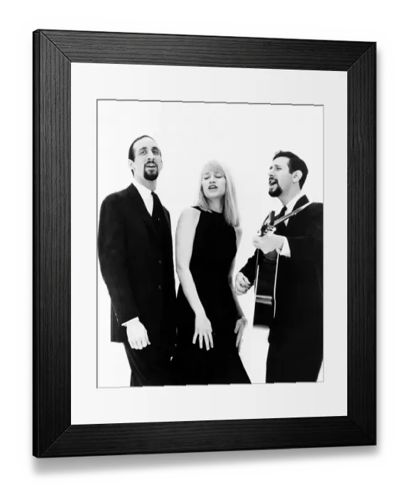 Framed Print : Peter, Paul & Mary Portrait Framed Print : Peter, Paul & Mary Portrait
