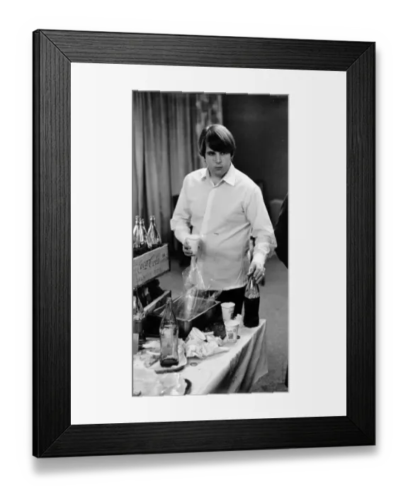 Framed Print : Carl Wilson With Coca-Cola Backstage Framed Print : Carl Wilson With Coca-Cola Backstage