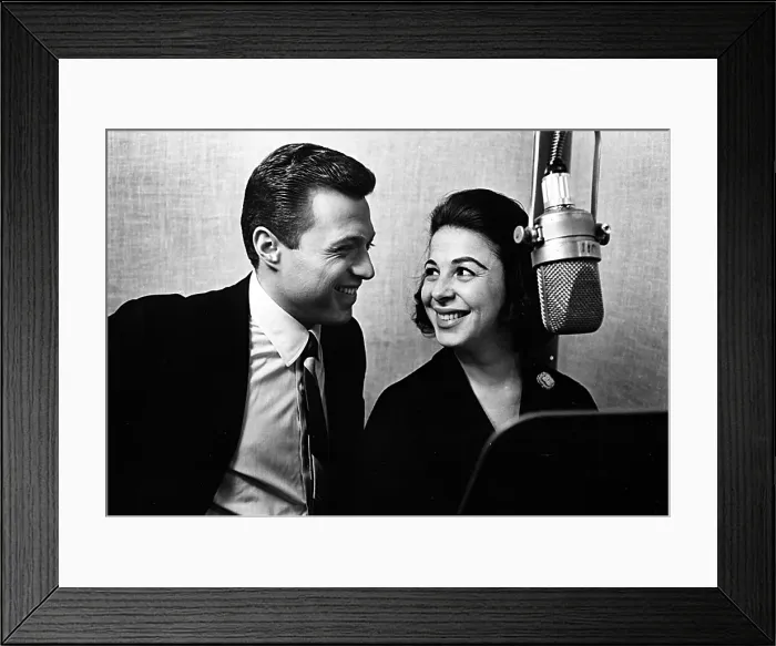 Framed Print : Steve & Eydie In The Studio