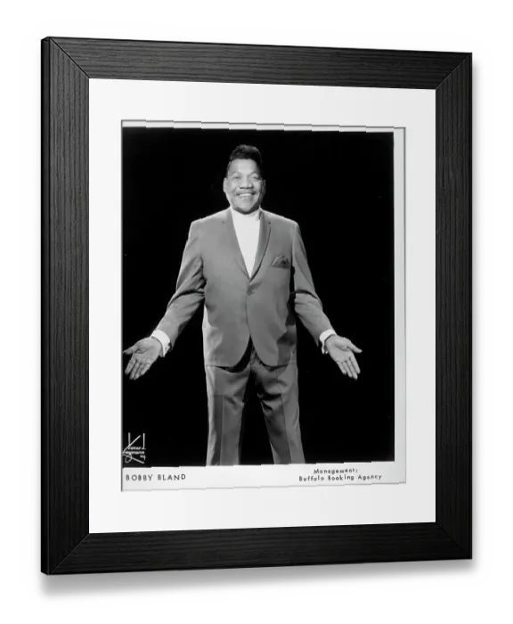 Framed Print : Bobby Bland Portrait Framed Print : Bobby Bland Portrait