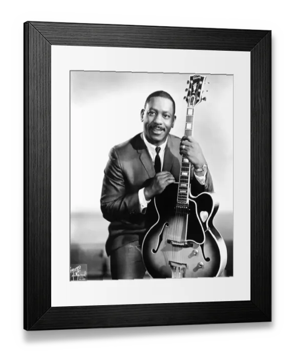 Framed Print : Wes Montgomery Verve Records Era Portrait Framed Print : Wes Montgomery Verve Records Era Portrait