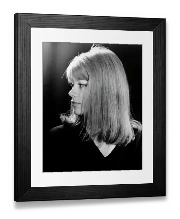 Framed Print : Francoise Hardy Portrait