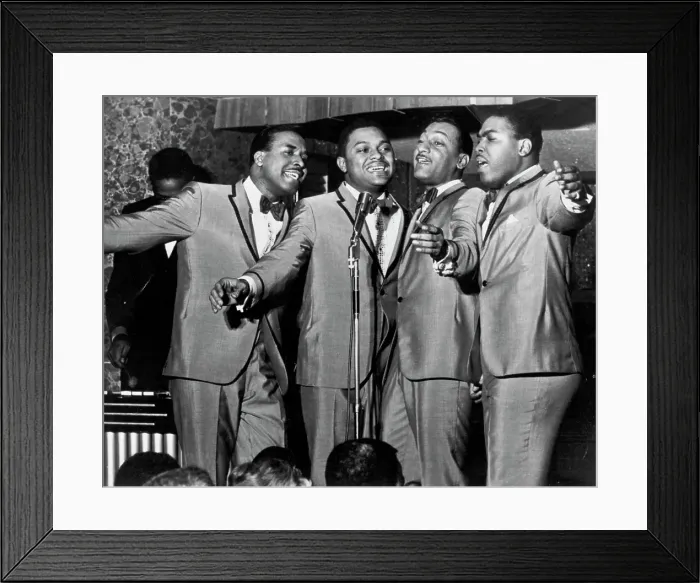 Framed Print : Four Tops Performing Framed Print : Four Tops Performing