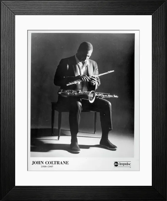 Framed Print : Portrait. CIRCA 1965: Jazz saxophonist John Coltrane poses for a portrait in circa 1965 Framed Print : Portrait. CIRCA 1965: Jazz saxophonist John Coltrane poses for a portrait in circa 1965