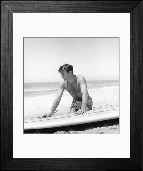 Framed Print : Dick Dale & His Surfboard Framed Print : Dick Dale & His Surfboard