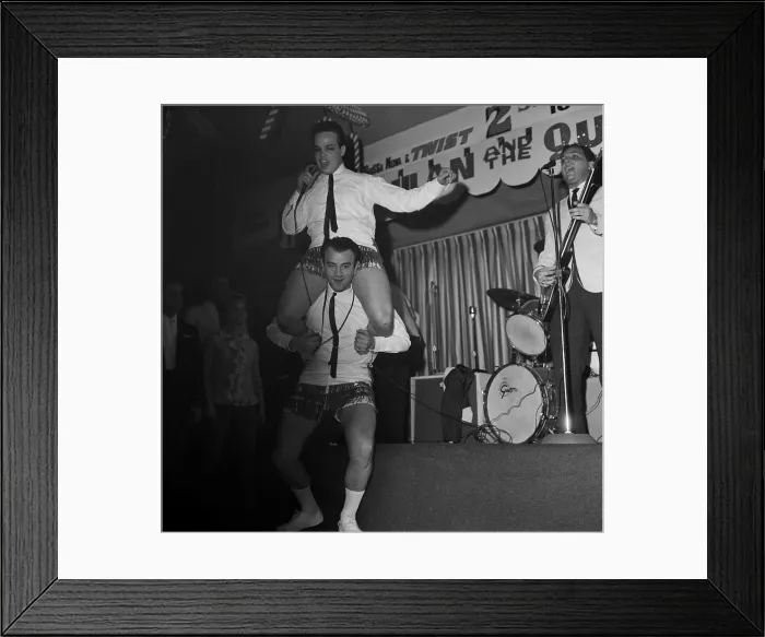 Framed Print : Dancers And Ray Milan And The Quartet