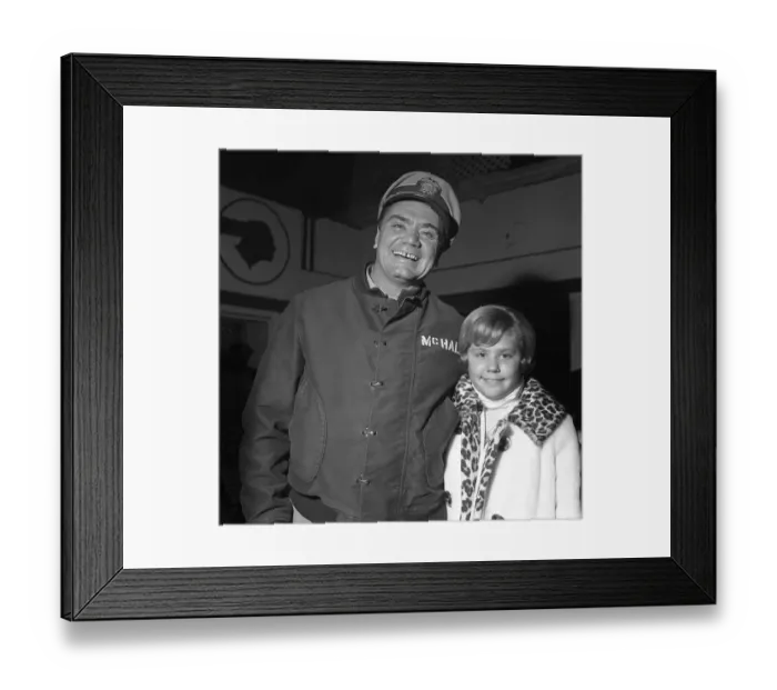 Framed Print : Ernest Borgnine And Daughter Framed Print : Ernest Borgnine And Daughter