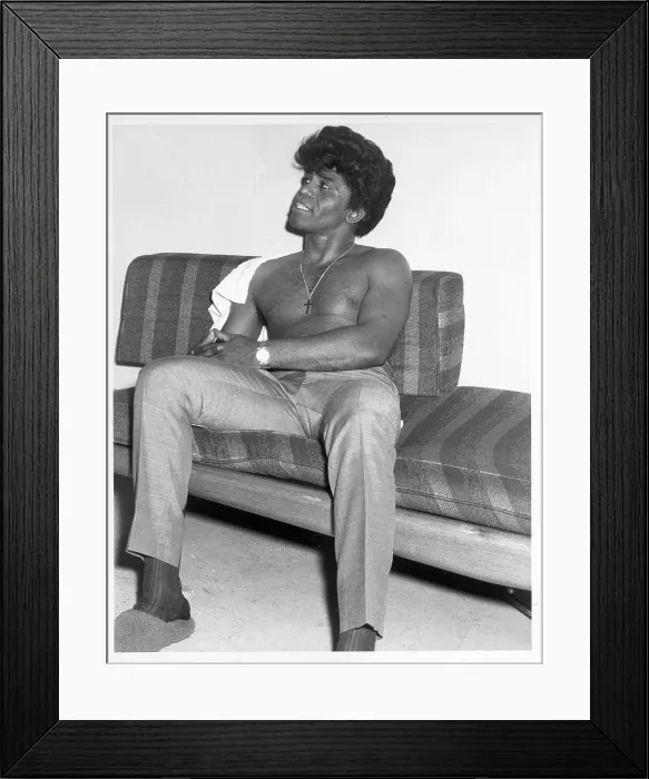 Framed Print : James Brown Backstage Framed Print : James Brown Backstage