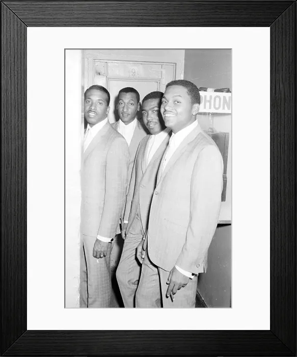 Framed Print : Four Tops Backstage Portrait Framed Print : Four Tops Backstage Portrait