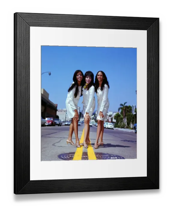 Framed Print : Ronettes Color Portrait Session In LA Framed Print : Ronettes Color Portrait Session In LA